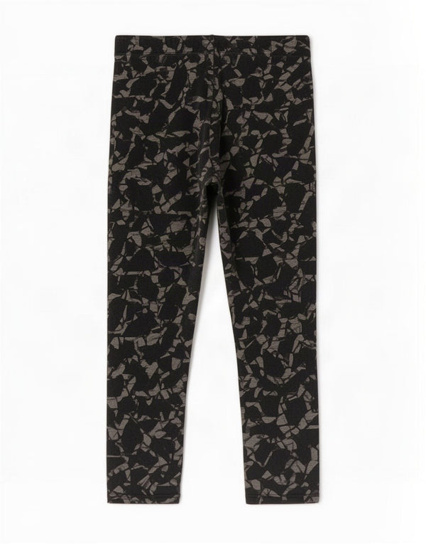 Nike Dame Capri Leggings UK 18 XL Sort Geometrisk Bomuld