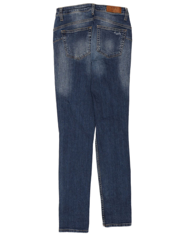 Liu Jo Womens Rebelqueen Distressed Skinny Jeans W30 L30 Blå