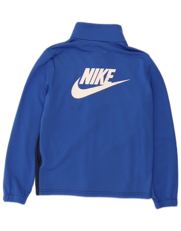 Nike drenge grafisk træningsdragt topjakke 10-11 år Medium Blue Colourblock
