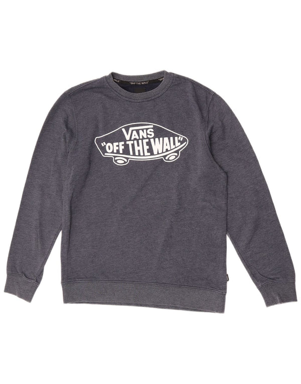 Vans Herre grafisk sweatshirt Jumper Medium Marineblå