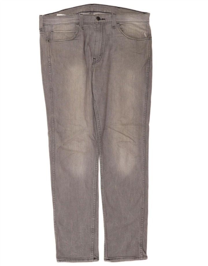 Levi's Herre 511 Slim Jeans W38 L32 Grå Bomuld