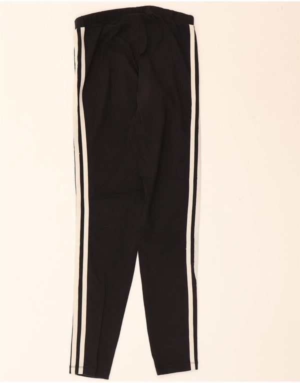 Adidas Dame Leggings UK 8 Small Black Bomuld