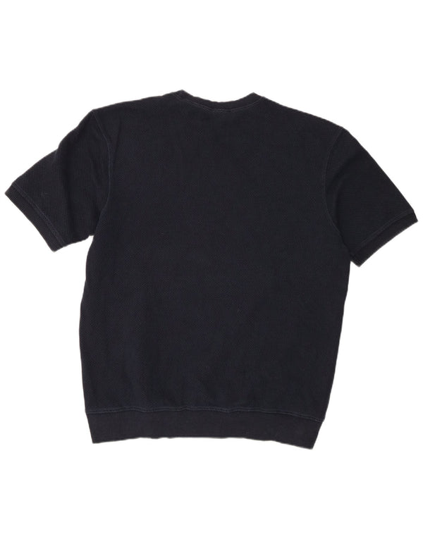 Zara Herre T-Shirt Top Stor Marineblå Bomuld