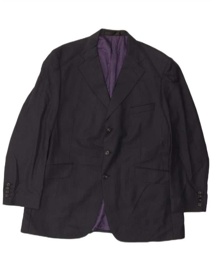 Marks & Spencer Herre 3-knaps blazerjakke UK 44 2XL Marineblå New Wool