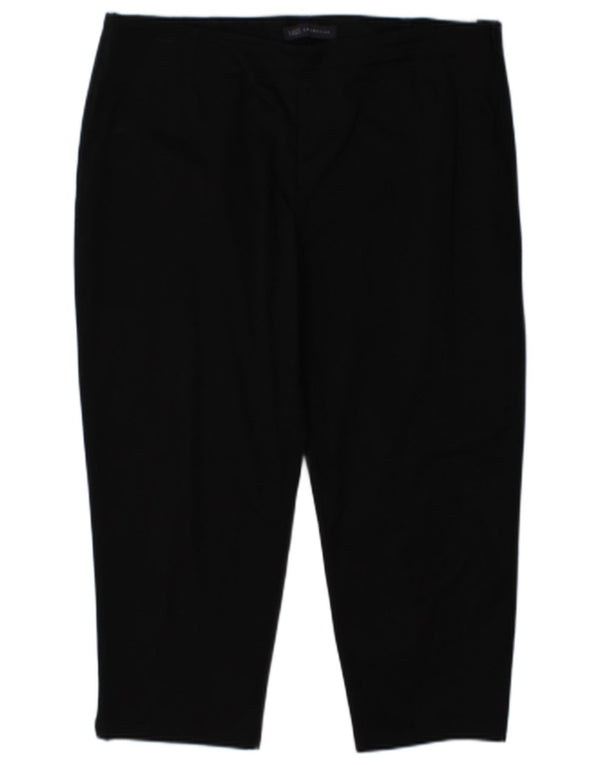 Marks & Spencer Dame Regular Capri Bukser UK 16 Large W34 L21 Sort