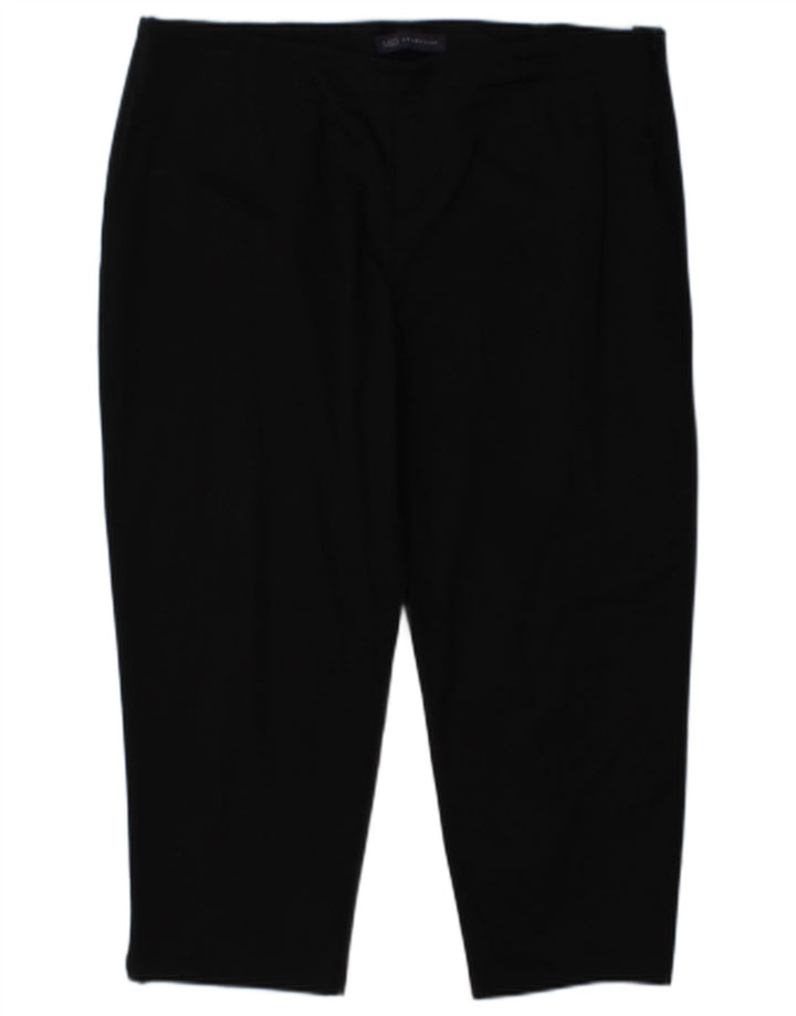 Marks & Spencer Dame Regular Capri Bukser UK 16 Large W34 L21 Sort