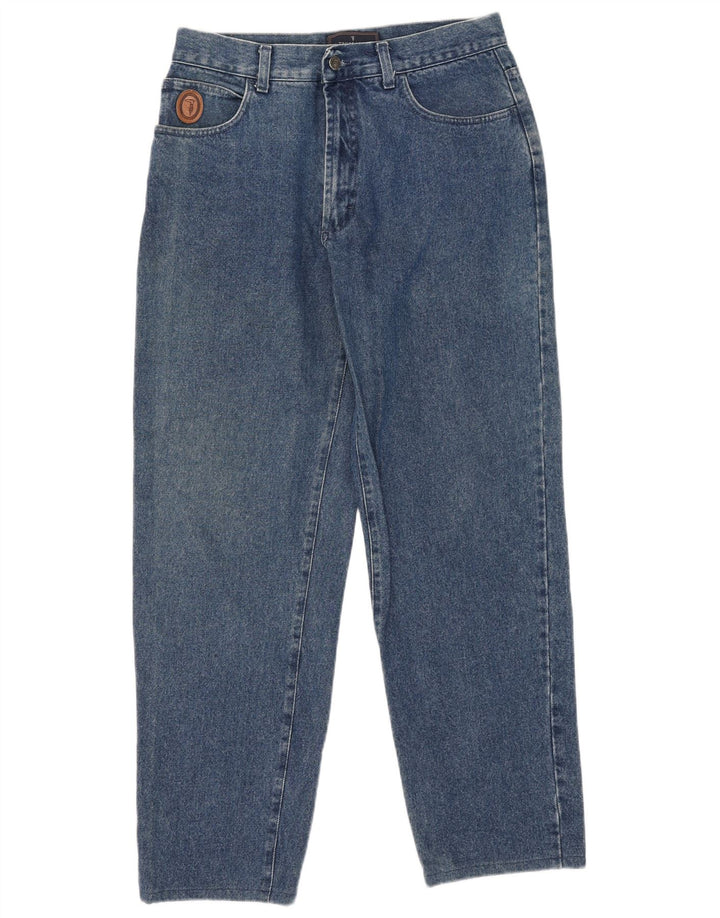 Trussardi herre tilspidsede jeans W32 L30 blå bomuld