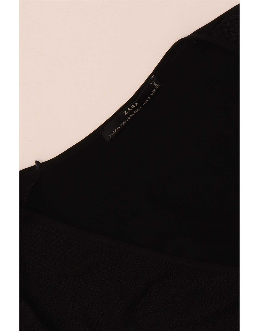 Zara Dame Oversized Top Langærmet UK 10 Lille Sort