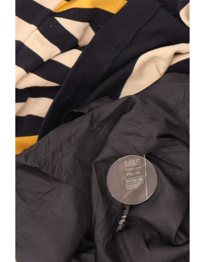 Marks & Spencer Dameskedekjole UK 14 Mellem marineblå stribet