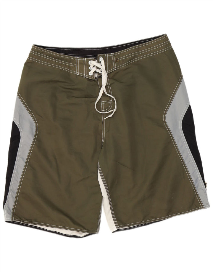 Rip Curl Badeshorts til mænd XL Khaki Colourblock Polyester