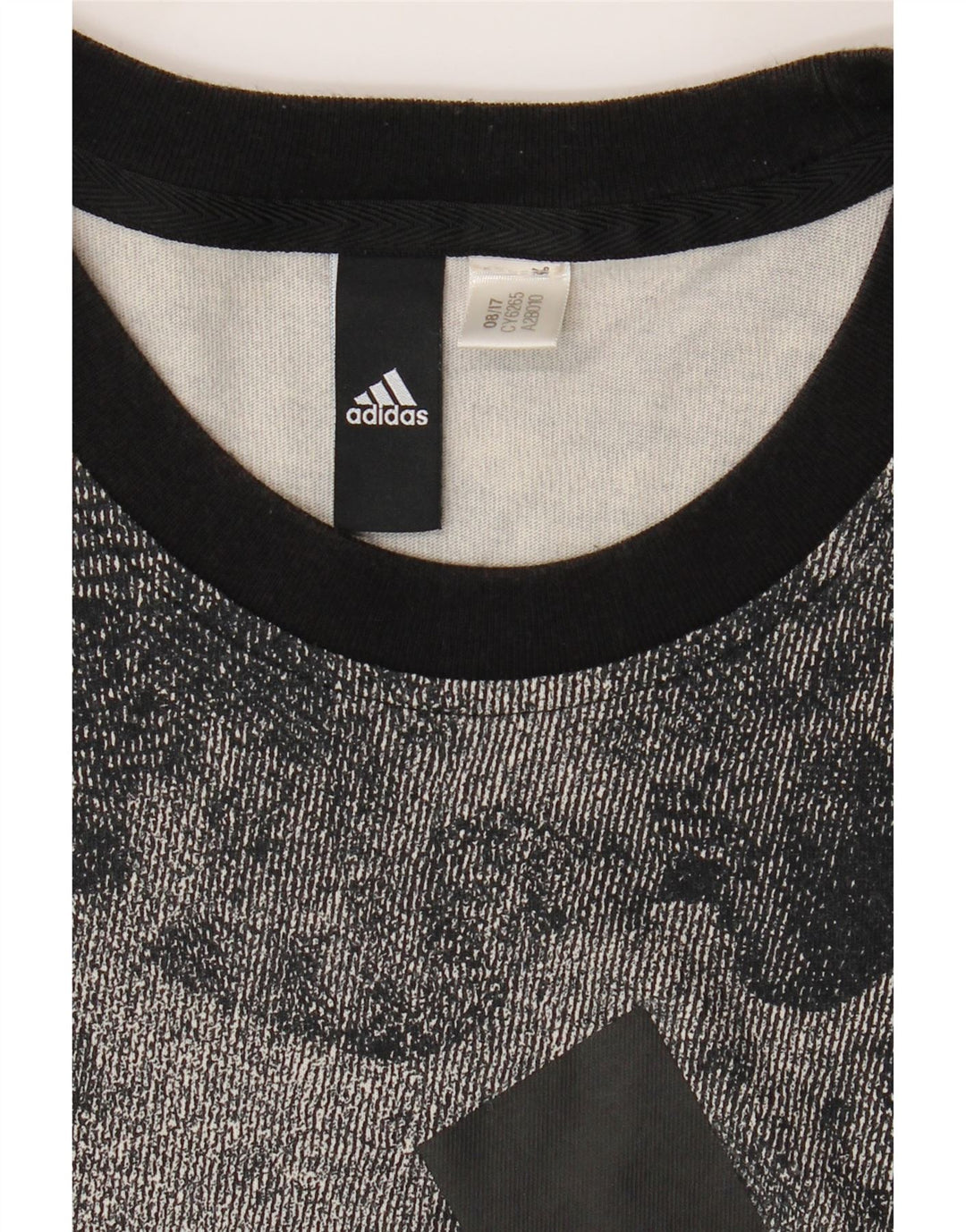ADIDAS Womens Graphic T-Shirt Top UK 12 Medium Grey Camouflage Vintage Adidas and Second-Hand Adidas from Messina Hembry 