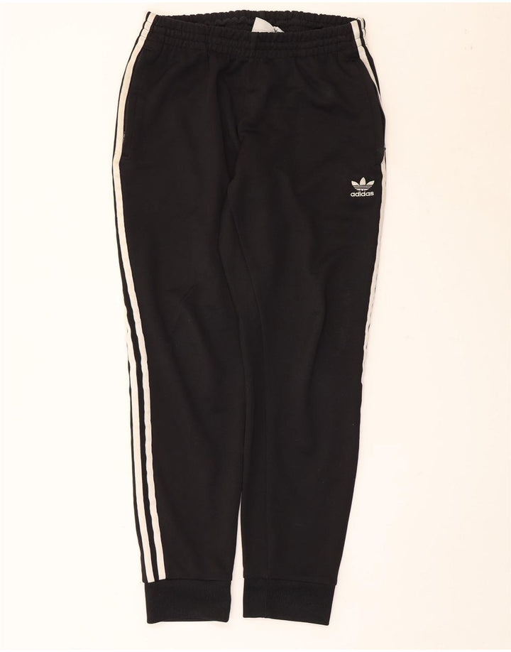 Adidas Dame træningsdragt Bukser Joggers UK 14 Medium Sort Polyester