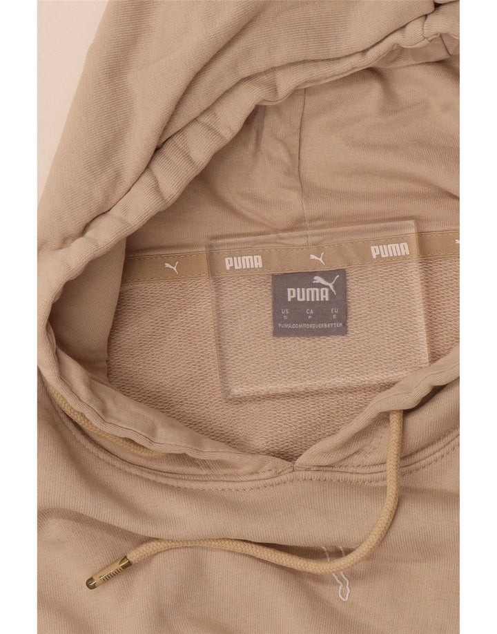 Puma Womens Crop Oversized hættetrøje Jumper UK 10 Small Beige