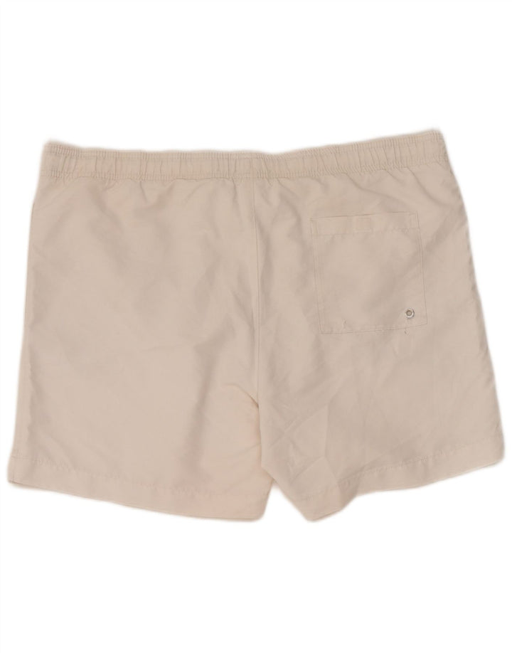 Calvin Klein Herre grafiske svømmeshorts Medium White Polyester