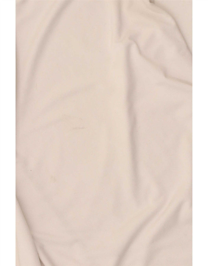 Nike Dame Dri Fit T-Shirt Top UK 10 Small White Polyester