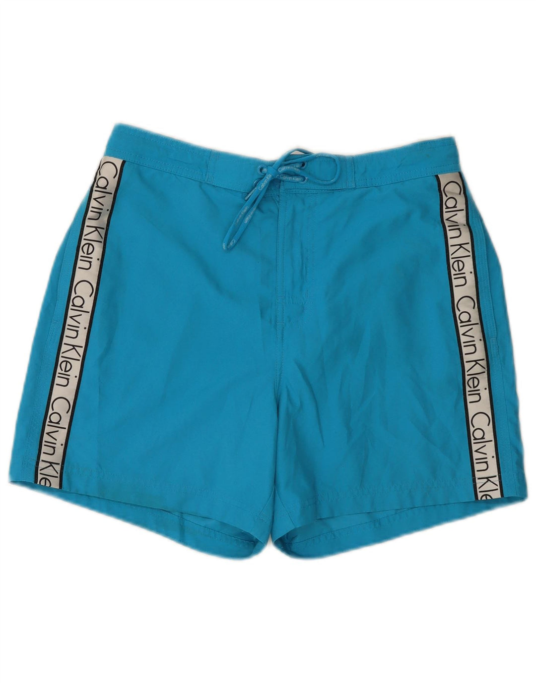 Calvin Klein Herre grafiske svømmeshorts Medium Blue Colourblock