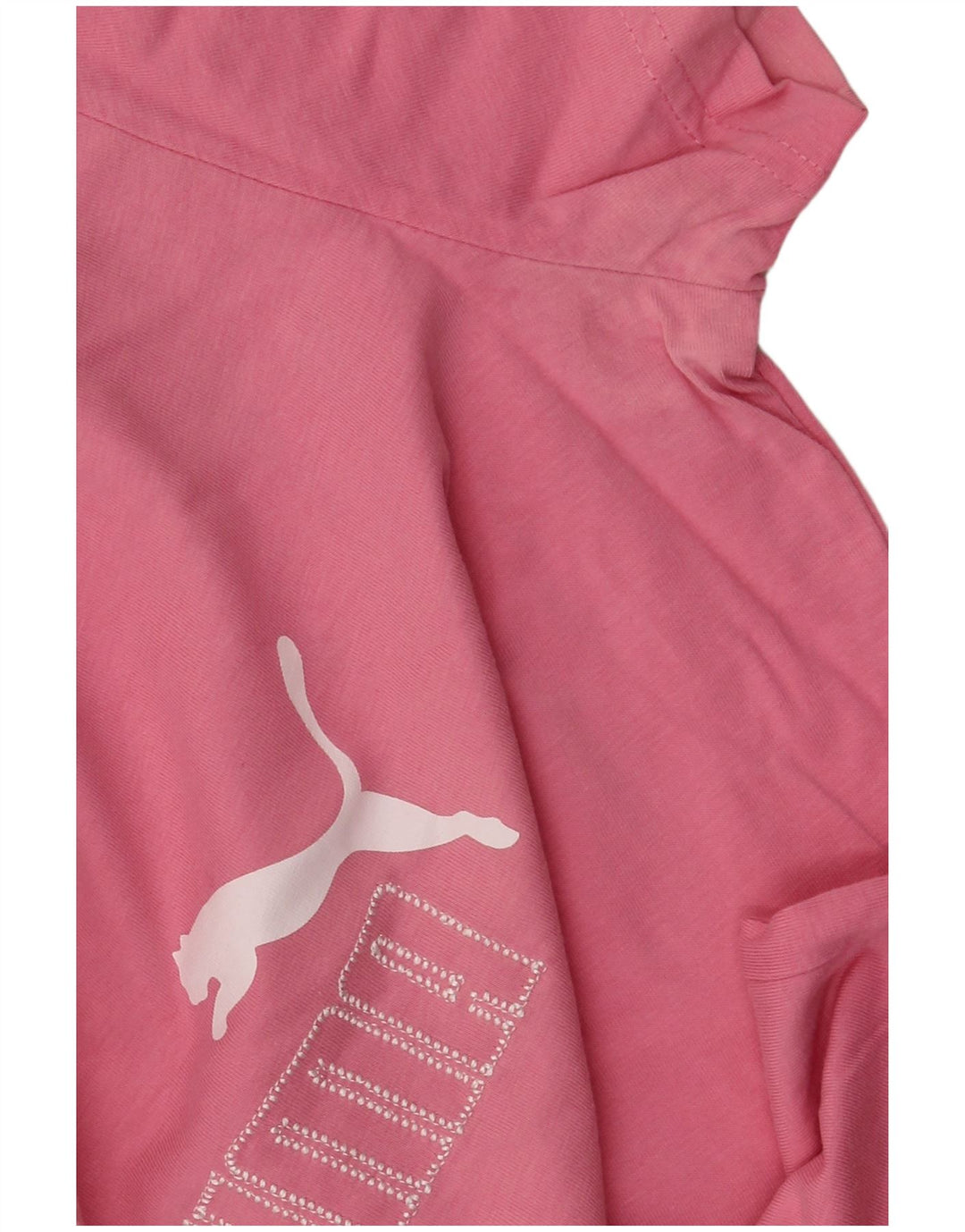 Puma Grafisk T-Shirt Top UK 14 Medium Pink