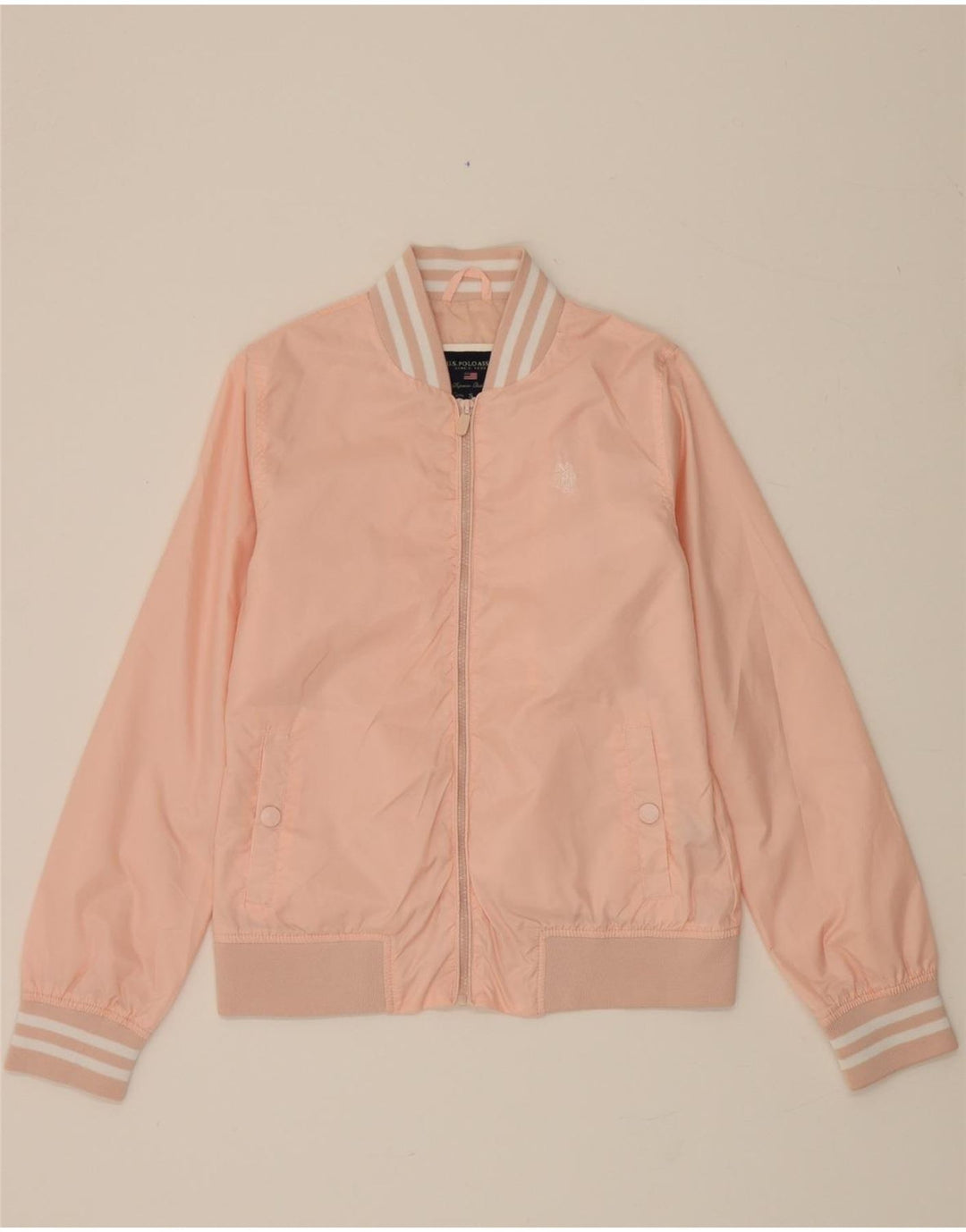 US POLO ASSN Bomberjakke til kvinder UK 10 Small Pink Polyester