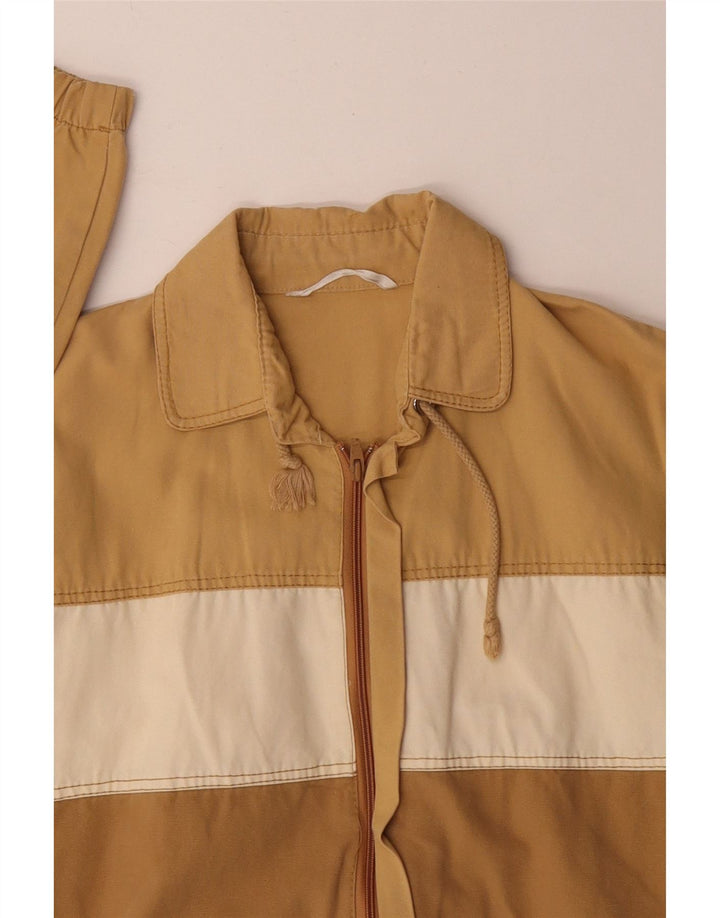 Vintage Bomberjakke til mænd UK 36 Small Yellow Colourblock