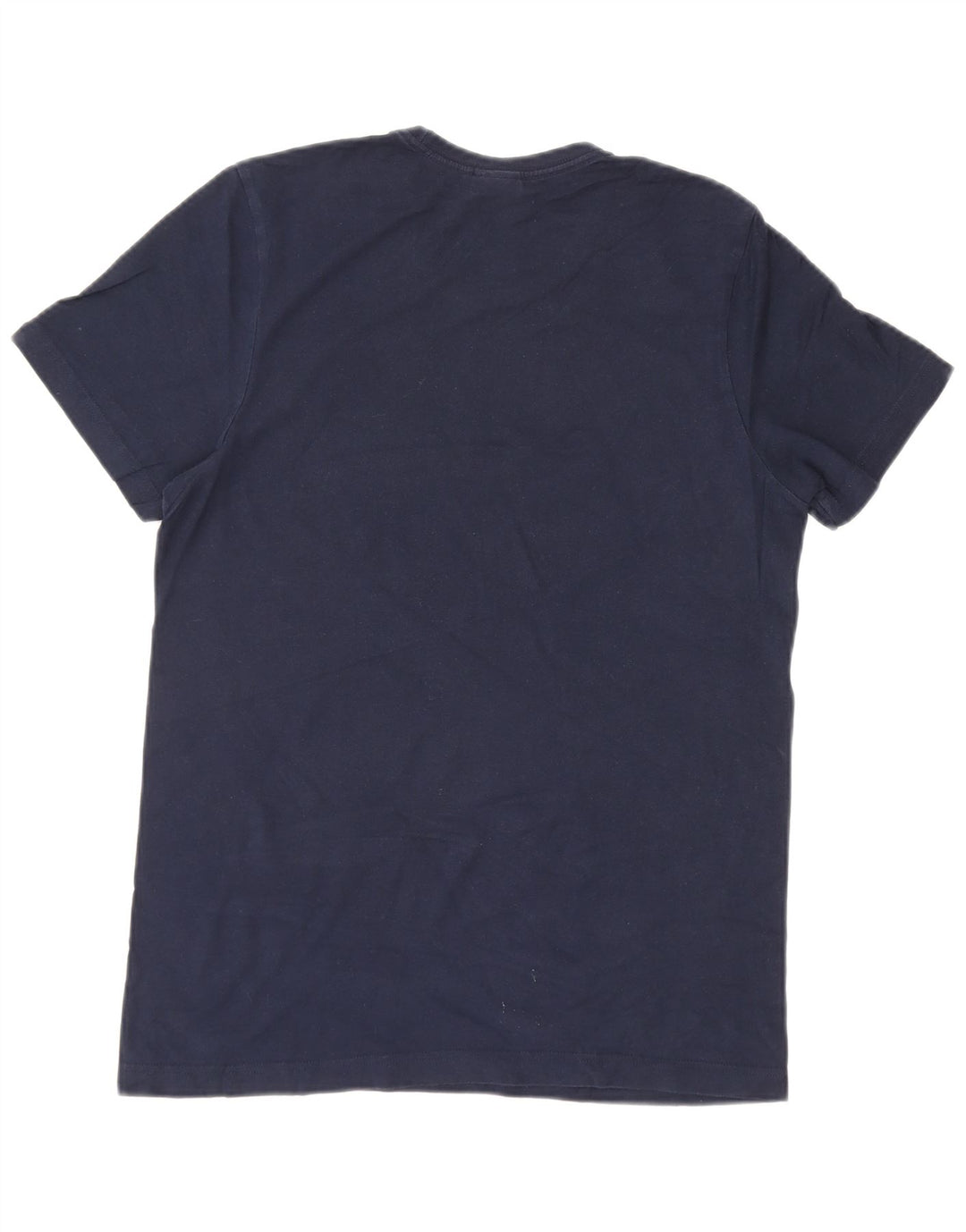 ADIDAS Mens Graphic T-Shirt Top Small Navy Blue Cotton