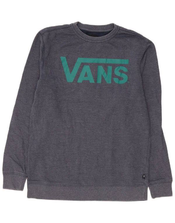 Vans Herre grafisk sweatshirt Jumper Medium Navyblå Bomuld