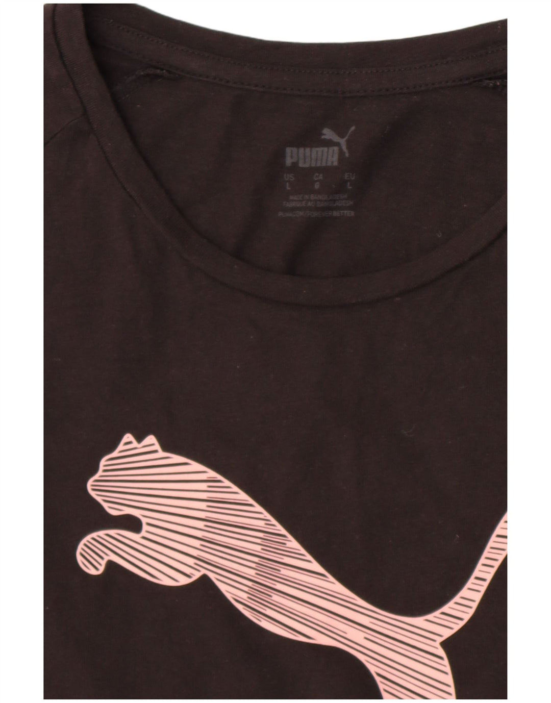 Puma Grafisk T-Shirt Top UK 14 Stor Sort