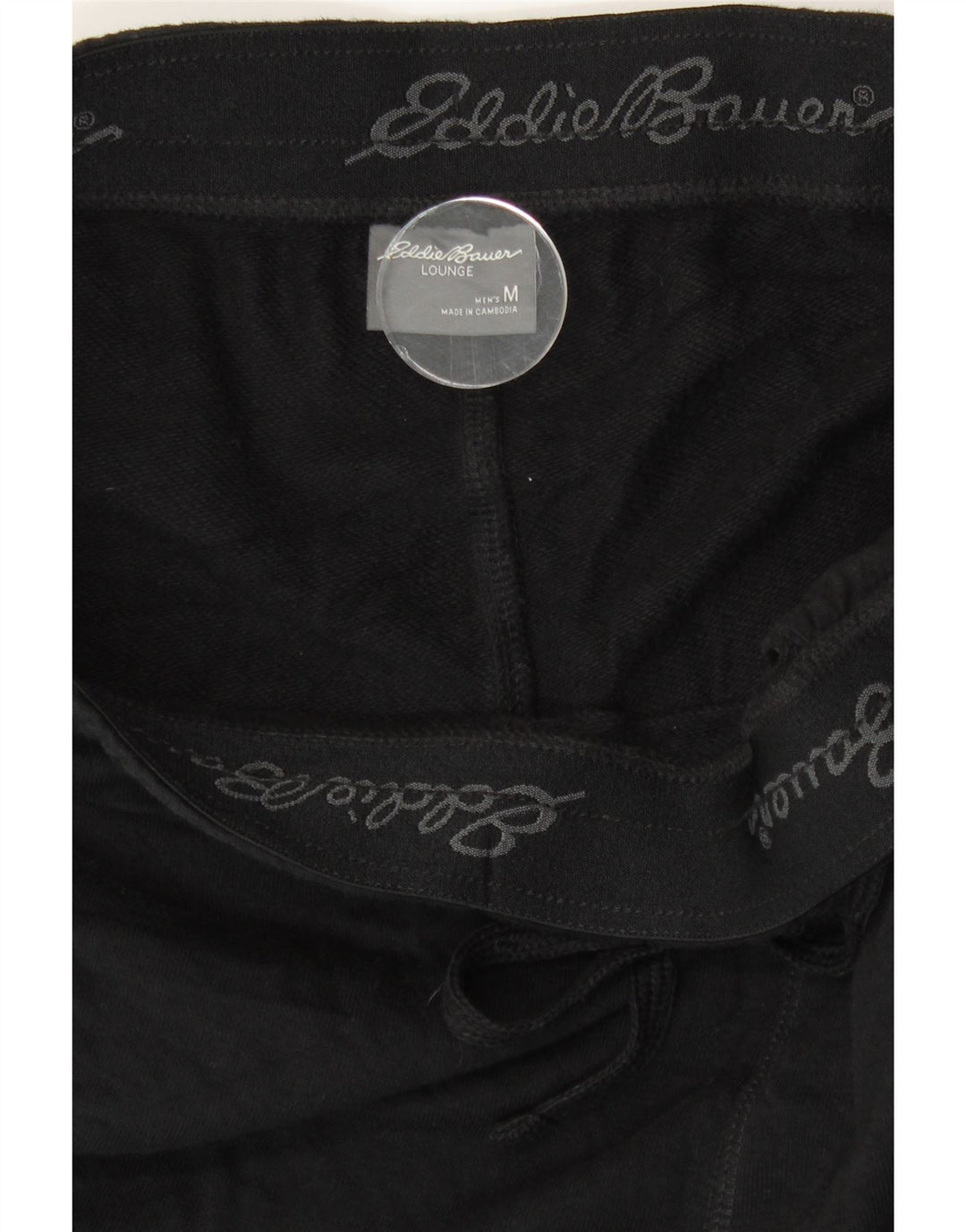Eddie Bauer Herre Sportshorts Medium Sort Bomuld