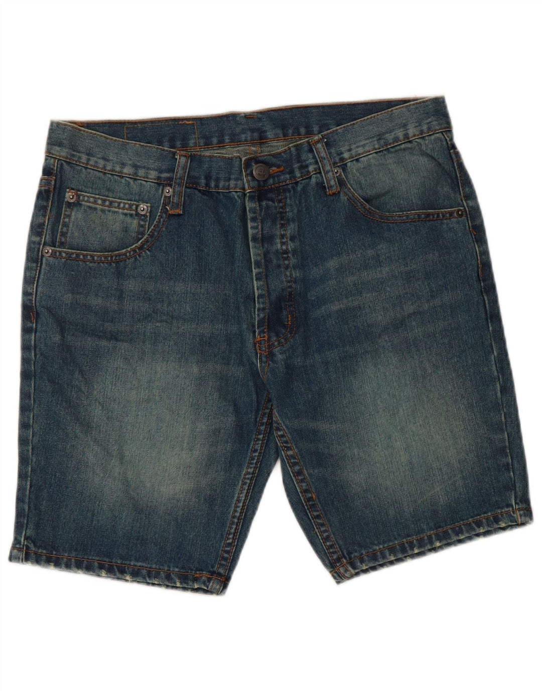 CHEAP MONDAY Mens Denim Shorts W30 Medium Blue Cotton