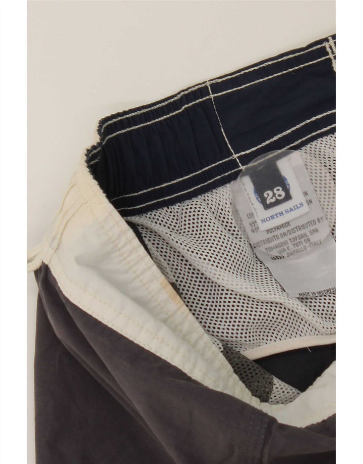 North Sails Badeshorts til mænd Small Navy Blue Colourblock Bomuld