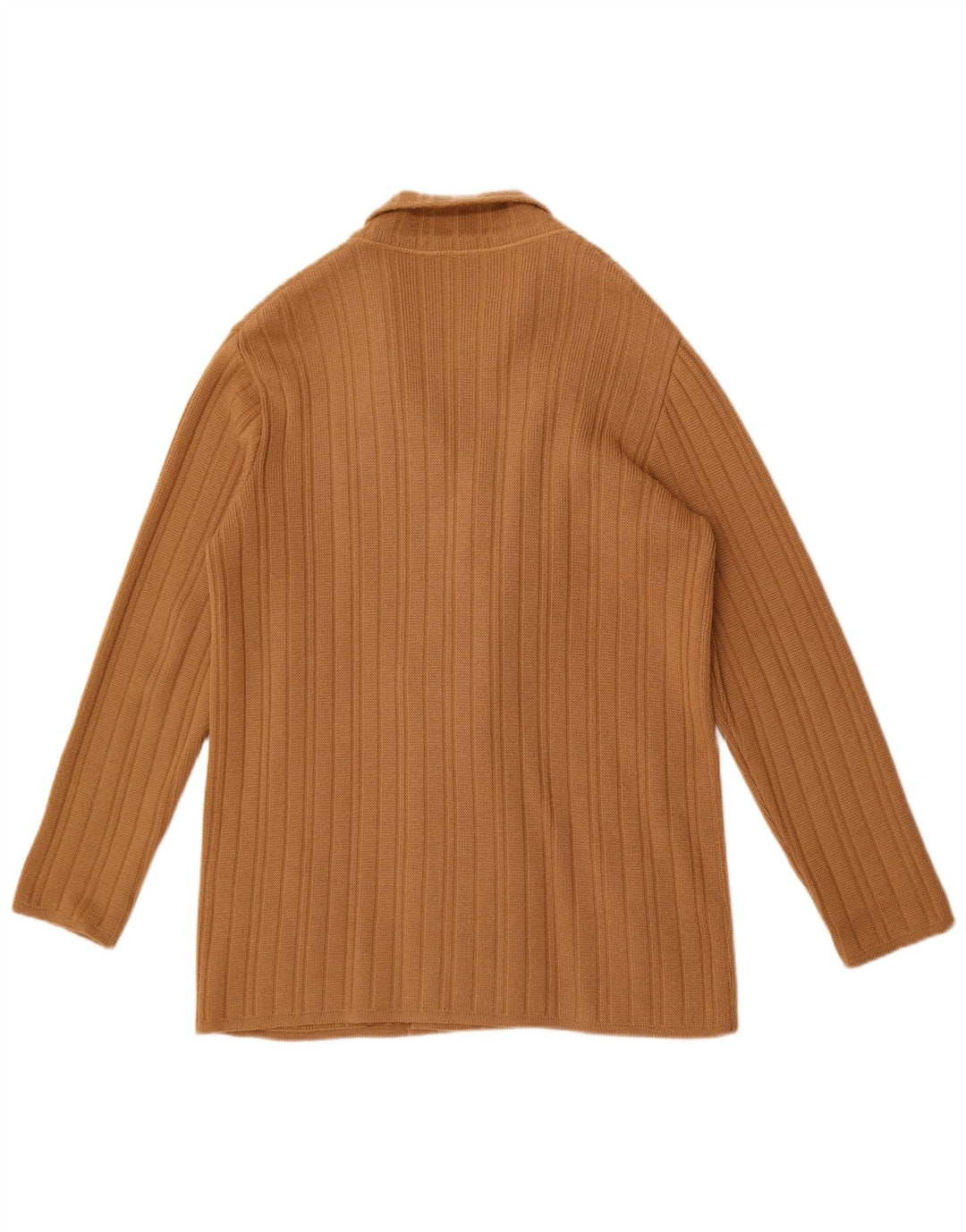 Vintage herre dobbeltradet cardigan sweater IT 50 medium brun uld