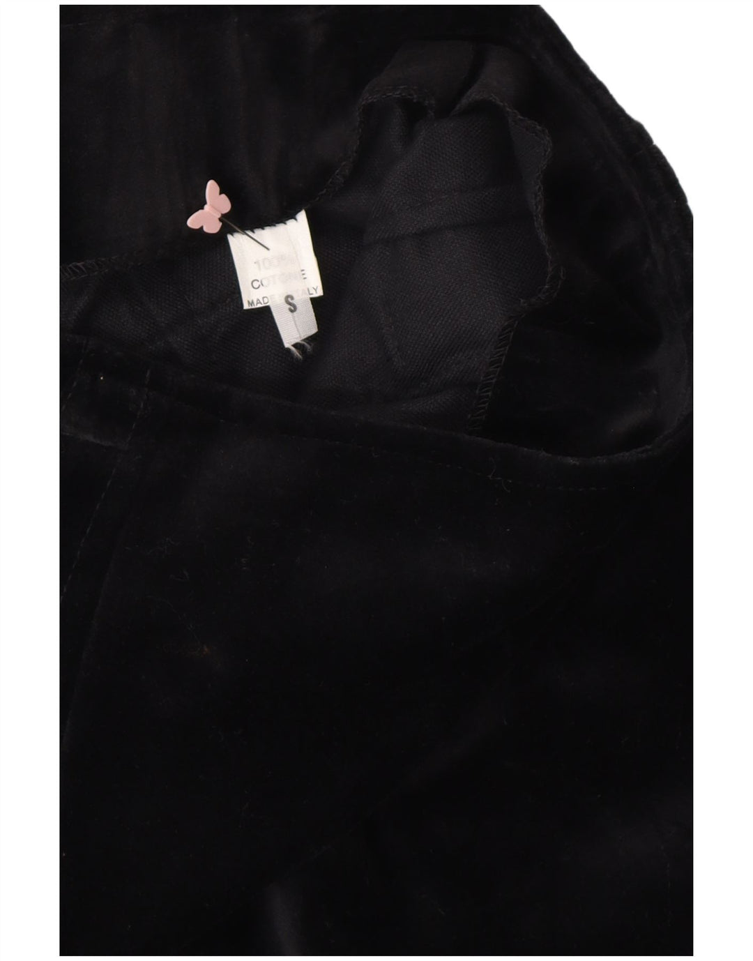 VINTAGE Blyantnederdel til kvinder Lille W24 sort bomuld