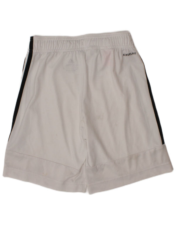 Adidas Boys Aeroready Sports Shorts 9-10 År Hvid Polyester