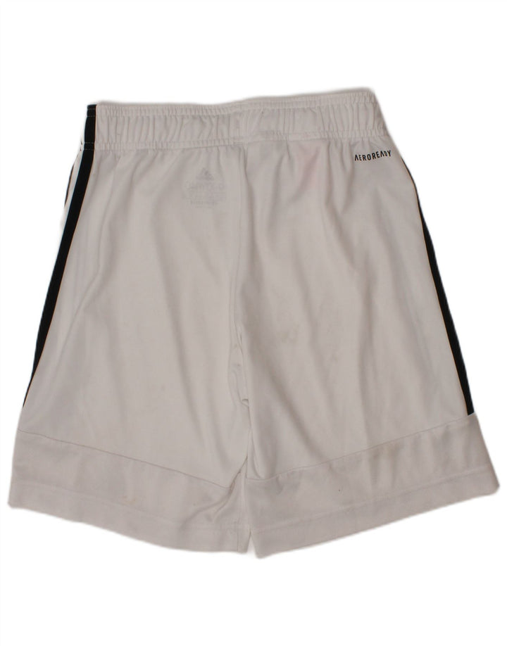 Adidas Boys Aeroready Sports Shorts 9-10 År Hvid Polyester