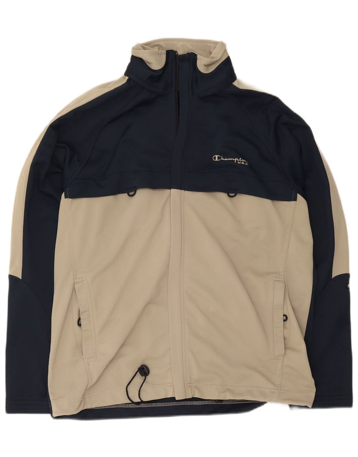 Champion Herre grafisk træningsdragt Topjakke Medium Navy Blue Colourblock