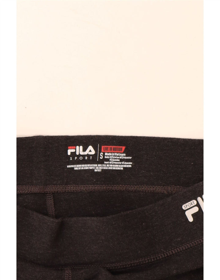 FILA Sportsshorts til kvinder UK 8 Small Grey Colourblock Bomuld