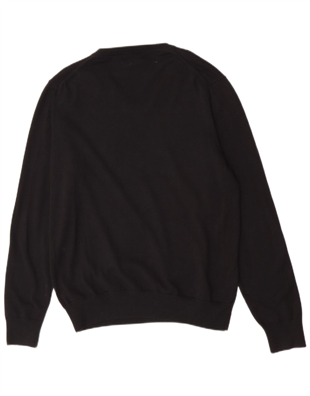 Marks & Spencer Herre V-hals sweater Stor sort bomuld