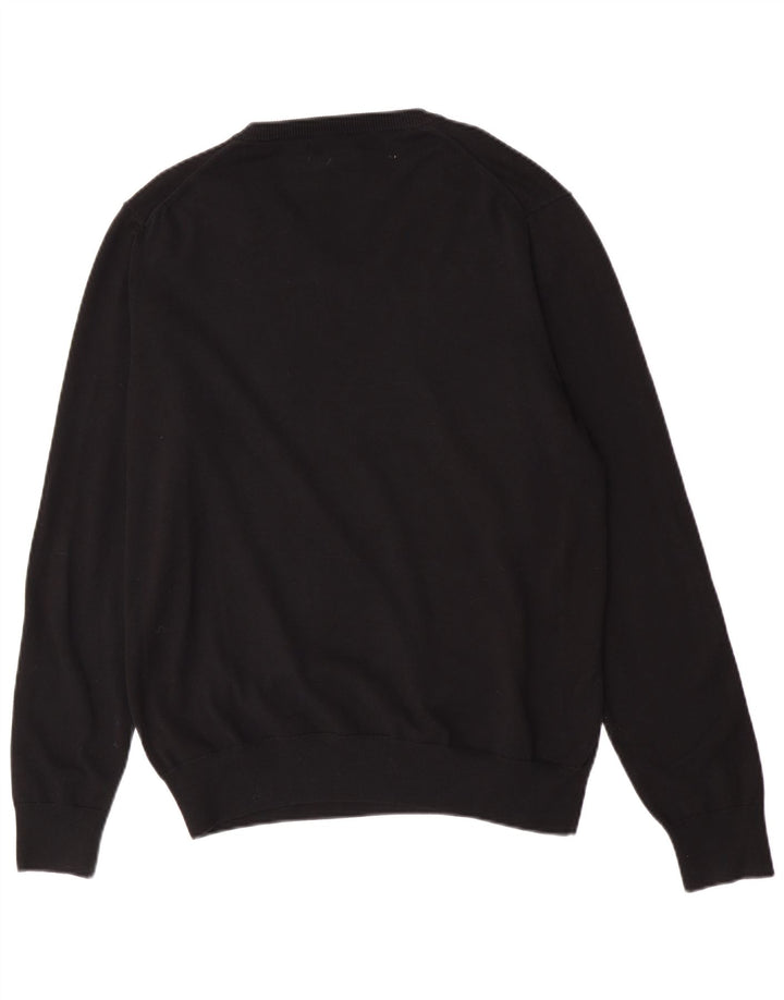Marks & Spencer Herre V-hals sweater Stor sort bomuld