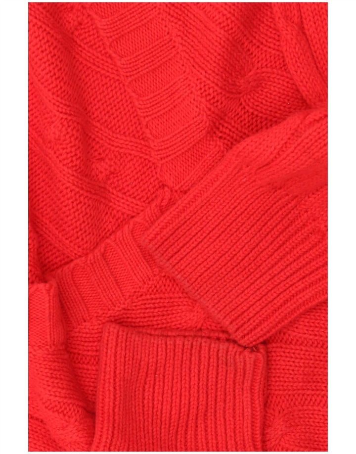 HVID SEJL Herre V-hals sweater XL Rød Bomuld