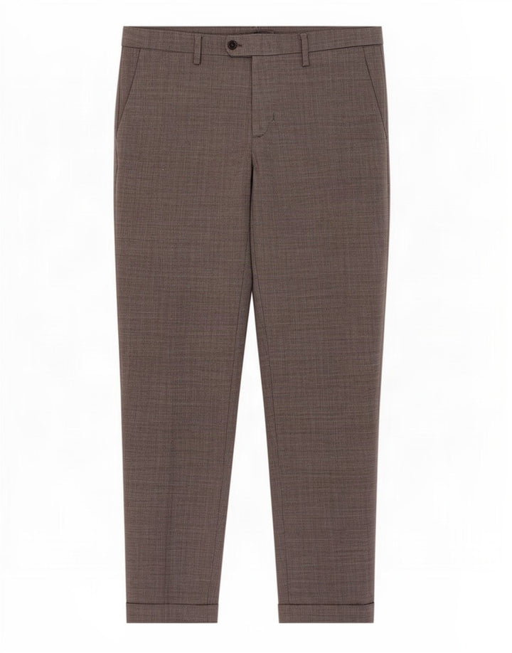 Massimo Dutti Herre Slim Suit Bukser EU 46 XL W36 L33 Grå Houndstooth