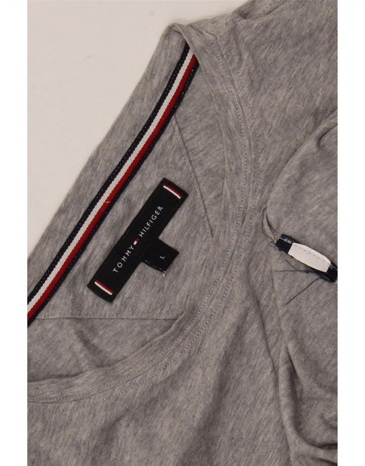 Tommy Hilfiger Herre T-Shirt Top Stor Grå Flecked
