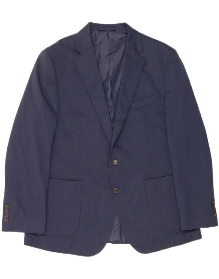 Marks & Spencer Herre 2-knaps blazerjakke UK 44 XL marineblå polyester