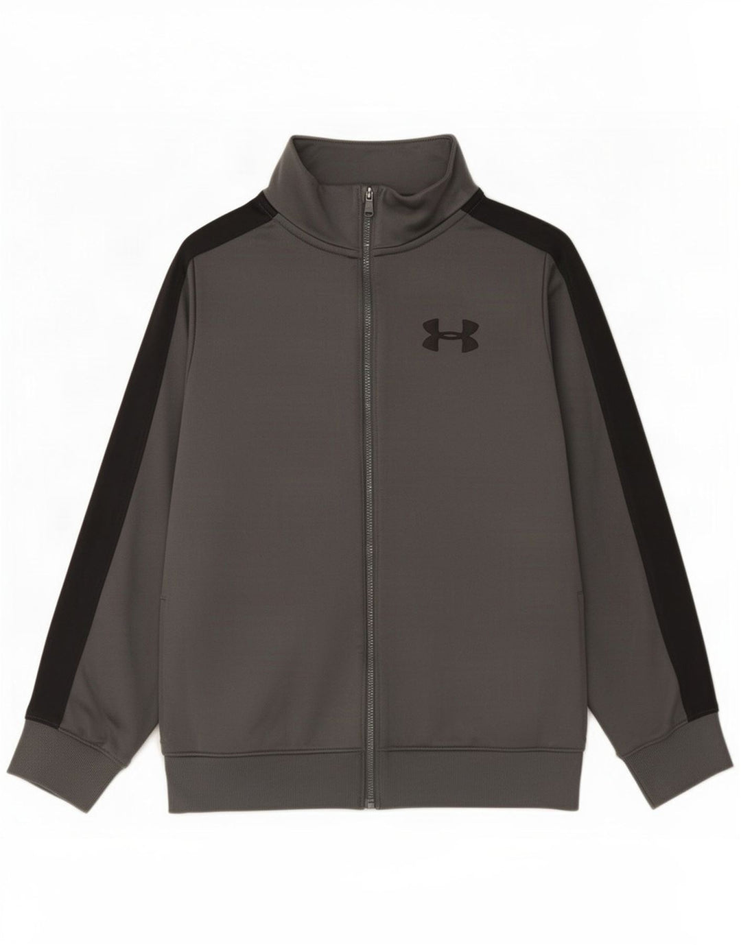 Under Armour drenge træningsdragt topjakke 9-10 år mellemgrå farveblok