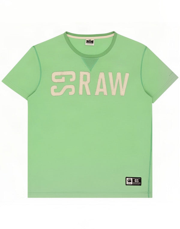 G-Star Grafisk T-shirt top til mænd XL Grøn bomuld