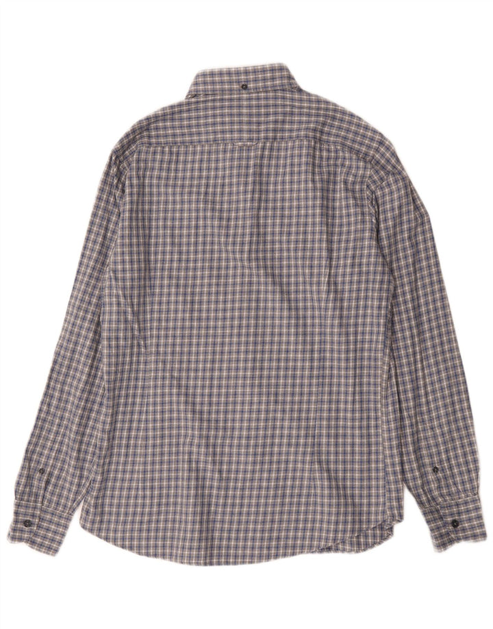 Massimo Dutti herreskjorte mellemgrå ternet
