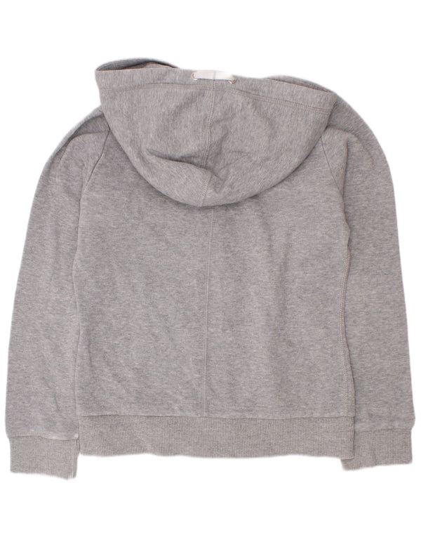 Champion piger grafisk hættetrøje med lynlås 7-8 år Small Grey Flecked