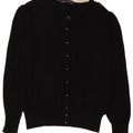 Marks & Spencer Dame Cardigan Sweater UK 14 Medium Black Viscose