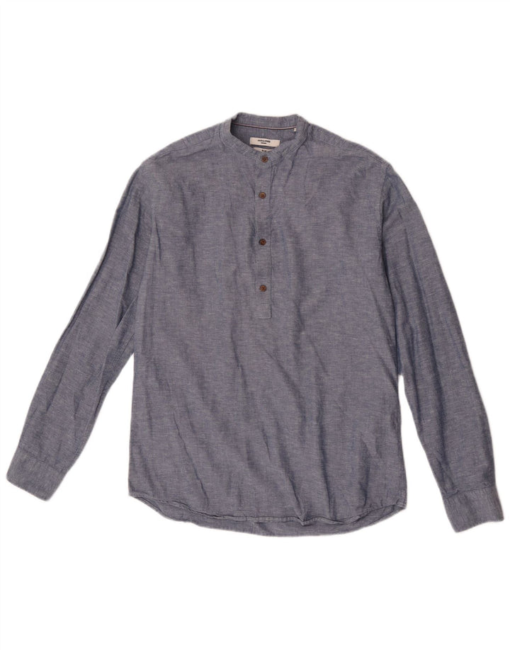 Jack & Jones Premium Slim Pullover skjorte til mænd, lille marineblå flækket
