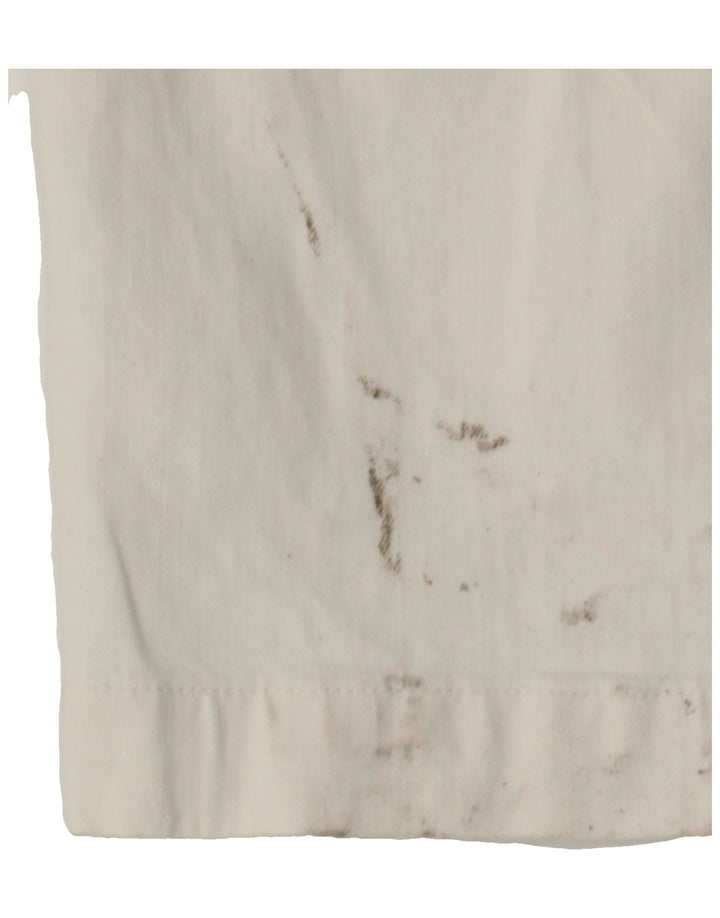 J. CREW Womens Denim Jumpsuit US 0 XS  White Cotton Vintage J. Crew and Second-Hand J. Crew from Messina Hembry 