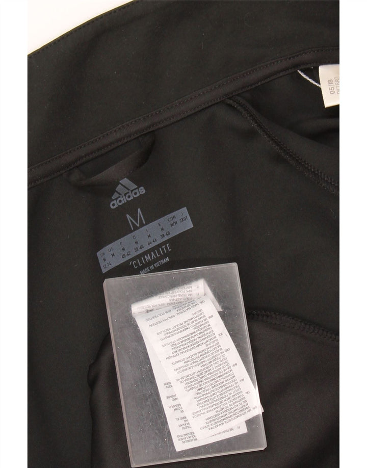 ADIDAS Dame Climalite træningsdragt topjakke UK 12/14 Medium Black