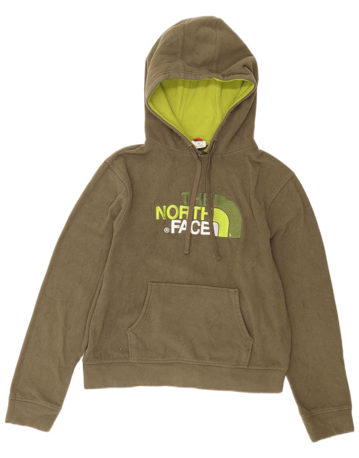 THE NORTH FACE Herre grafisk fleecetrøje med hætte Lille Khaki Polyester